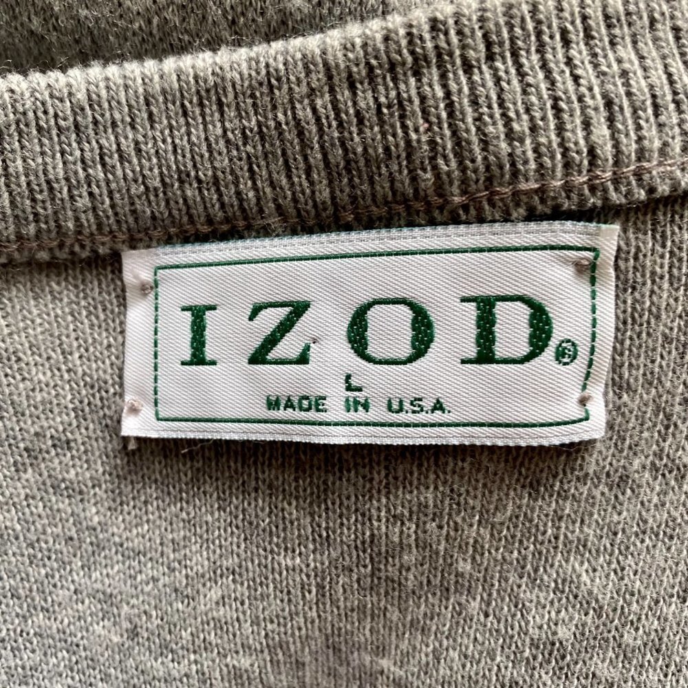 Classic IZOD Gray Acrylic Sweater Vest Men's Large - Picture 7 of 9
